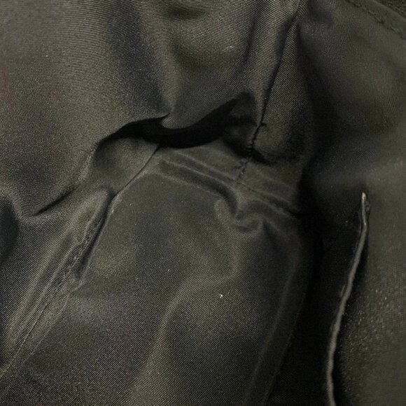 Auth DIOR/ChristianDior Trotteur - Black Gray Jacquard Leather Handbag - Picture 15 of 16